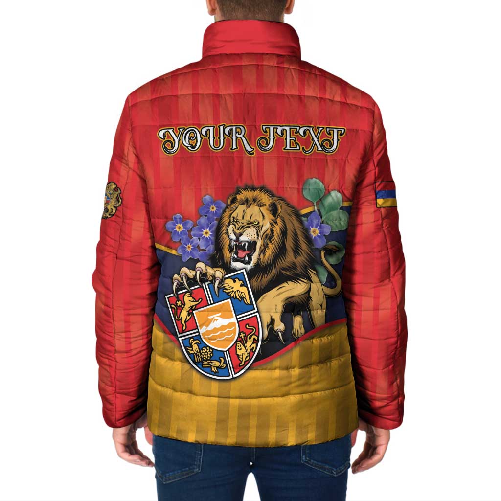 Personalized Armenia Padded Jacket Lion As National Symbol - Wonder Print Shop
