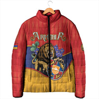 Personalized Armenia Padded Jacket Lion As National Symbol - Wonder Print Shop
