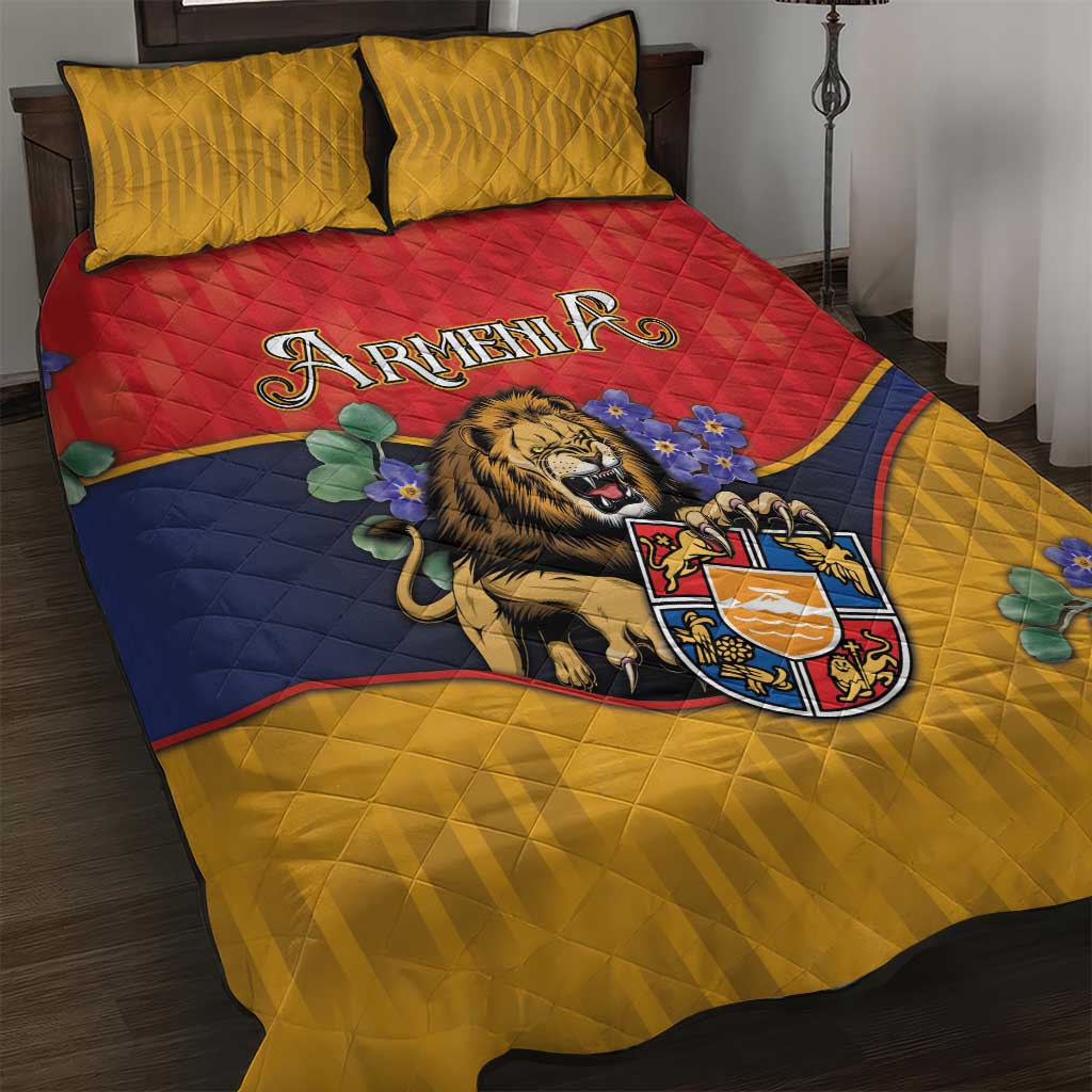 Armenia Quilt Bed Set Lion As National Symbol - Wonder Print Shop