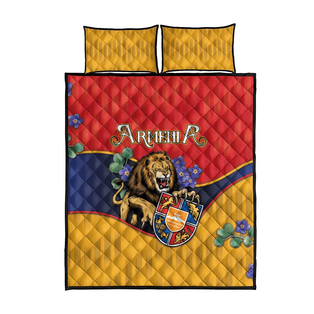 Armenia Quilt Bed Set Lion As National Symbol - Wonder Print Shop