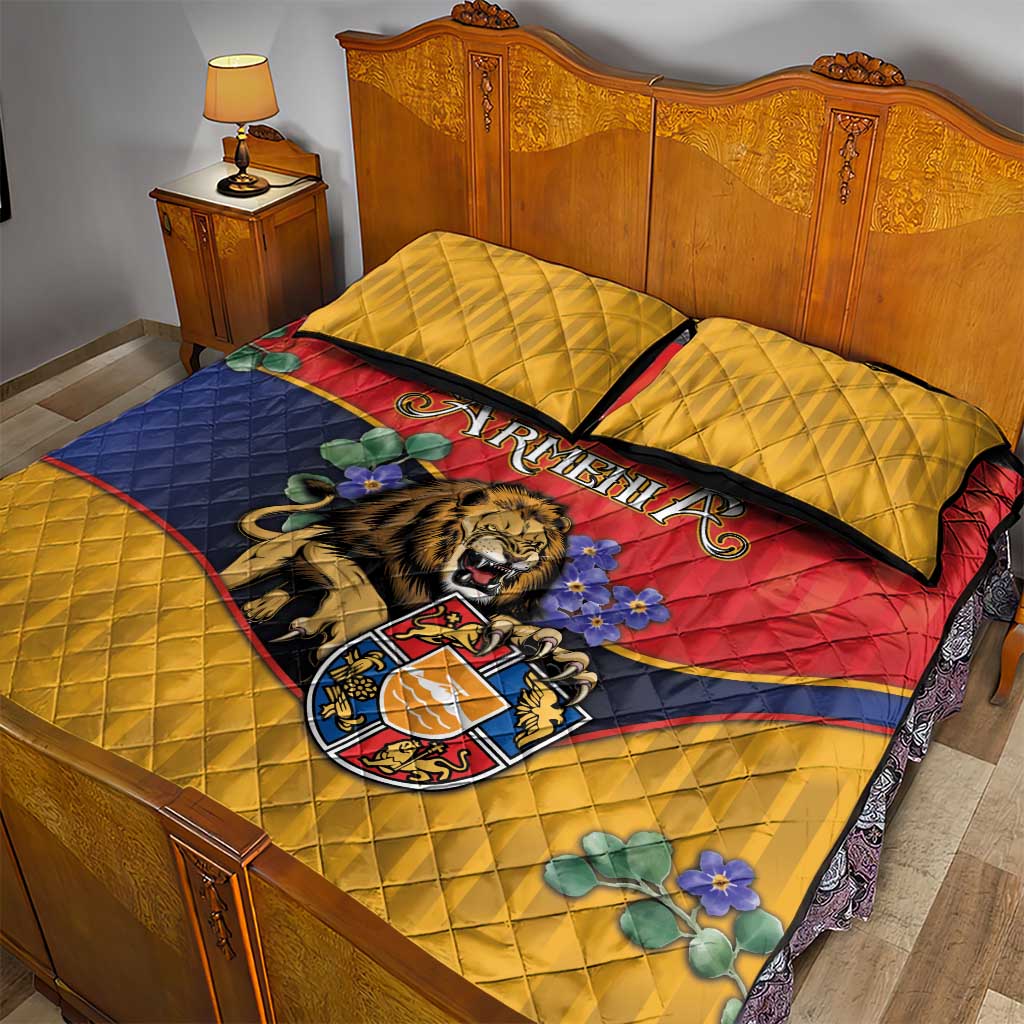 Armenia Quilt Bed Set Lion As National Symbol - Wonder Print Shop
