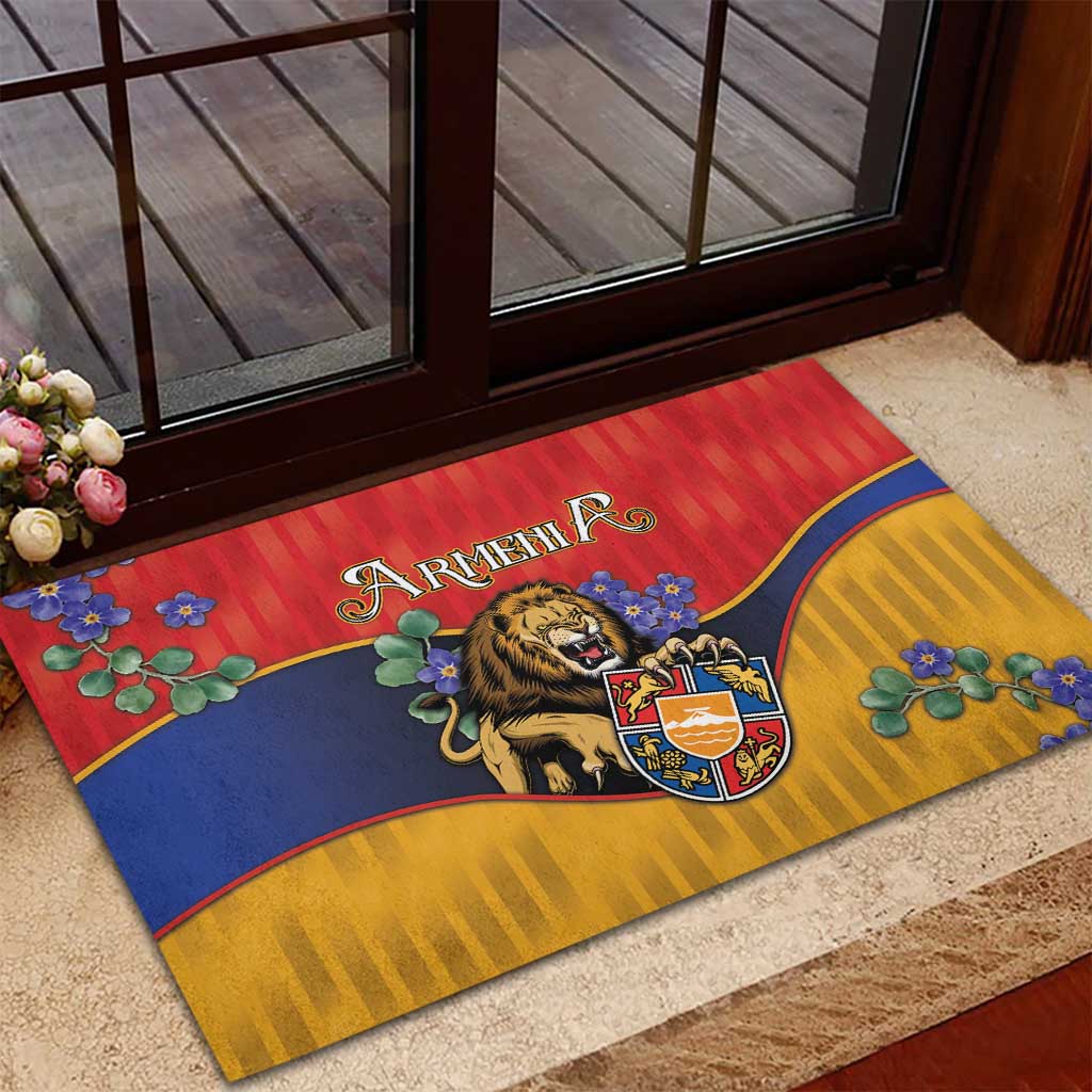 Armenia Rubber Doormat Lion As National Symbol - Wonder Print Shop