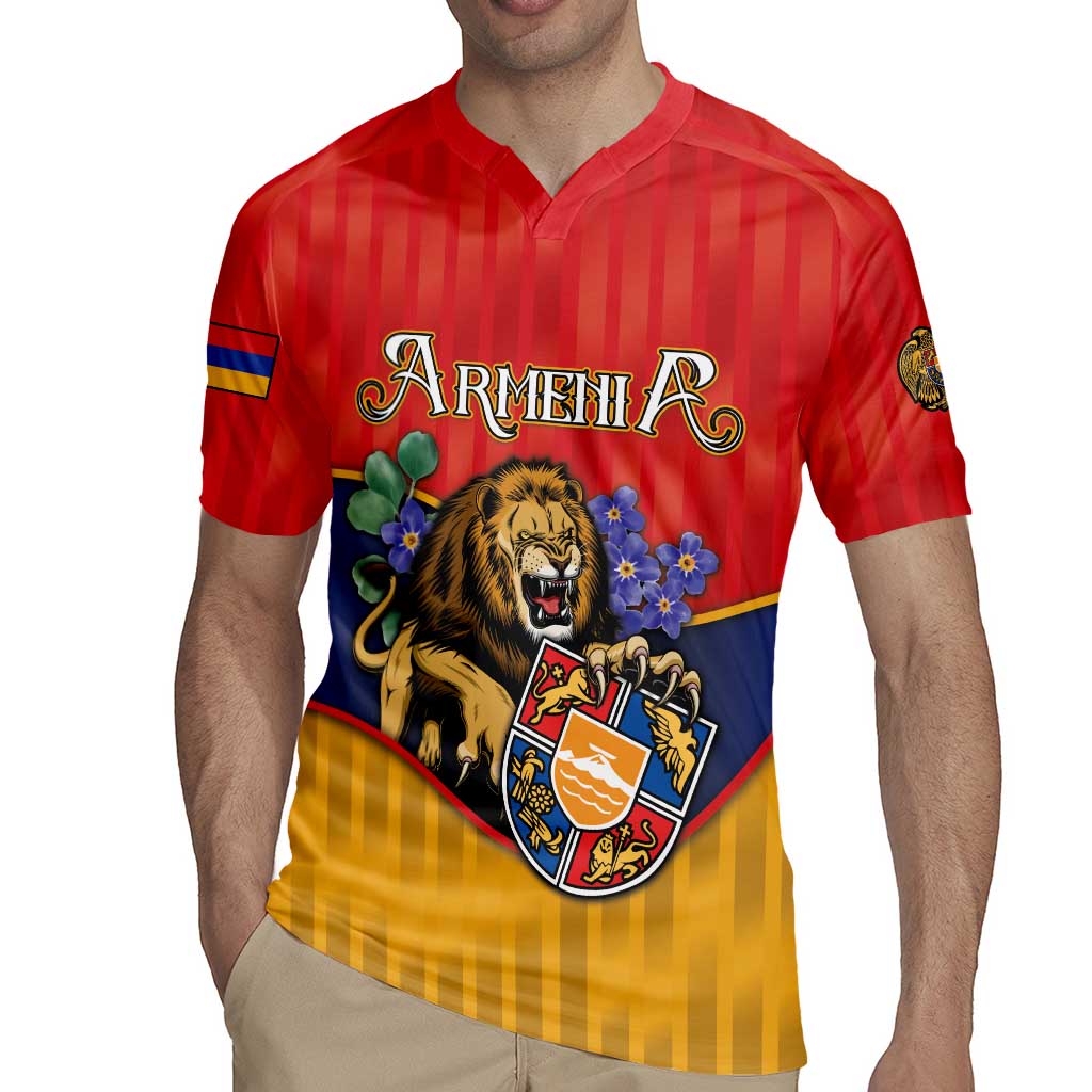 Personalized Armenia Rugby Jersey Lion As National Symbol - Wonder Print Shop