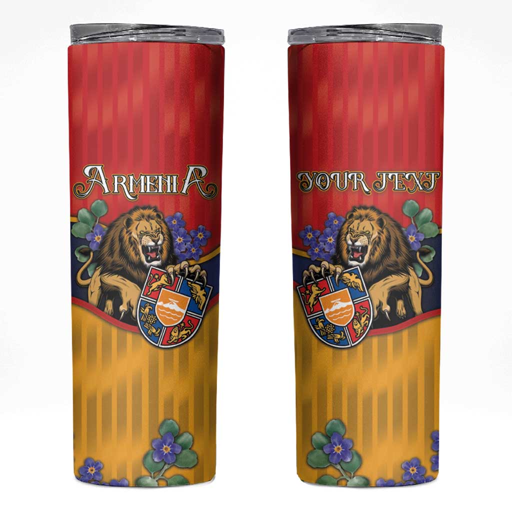 Personalized Armenia Skinny Tumbler Lion As National Symbol - Wonder Print Shop