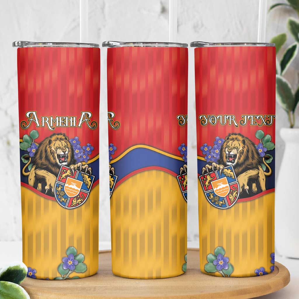 Personalized Armenia Skinny Tumbler Lion As National Symbol - Wonder Print Shop