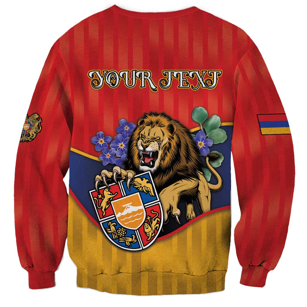 Personalized Armenia Sweatshirt Lion As National Symbol - Wonder Print Shop