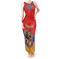 Personalized Armenia Tank Maxi Dress Lion As National Symbol - Wonder Print Shop
