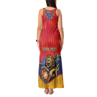 Personalized Armenia Tank Maxi Dress Lion As National Symbol - Wonder Print Shop