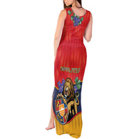 Personalized Armenia Tank Maxi Dress Lion As National Symbol - Wonder Print Shop