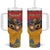 Personalized Armenia Tumbler With Handle Lion As National Symbol - Wonder Print Shop