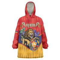 Personalized Armenia Wearable Blanket Hoodie Lion As National Symbol - Wonder Print Shop
