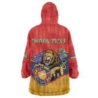 Personalized Armenia Wearable Blanket Hoodie Lion As National Symbol - Wonder Print Shop