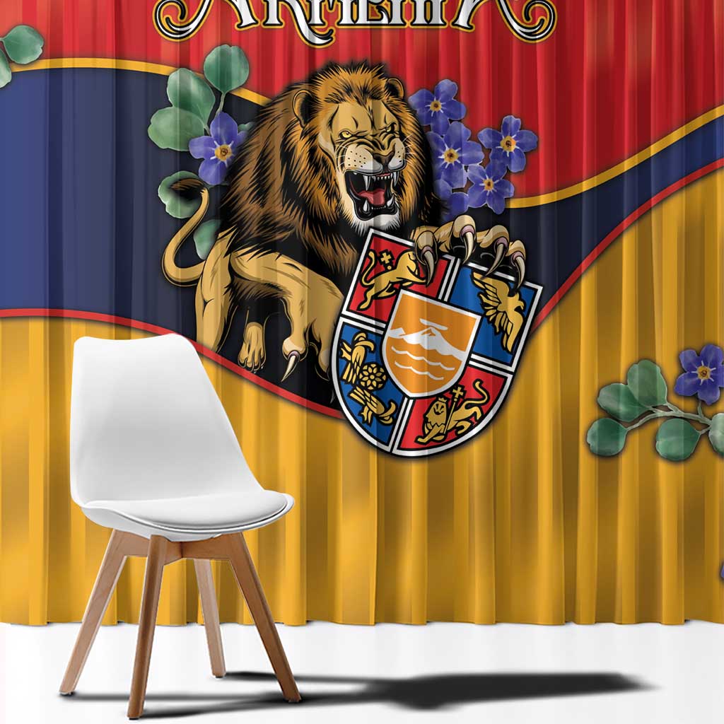 Armenia Window Curtain Lion As National Symbol - Wonder Print Shop