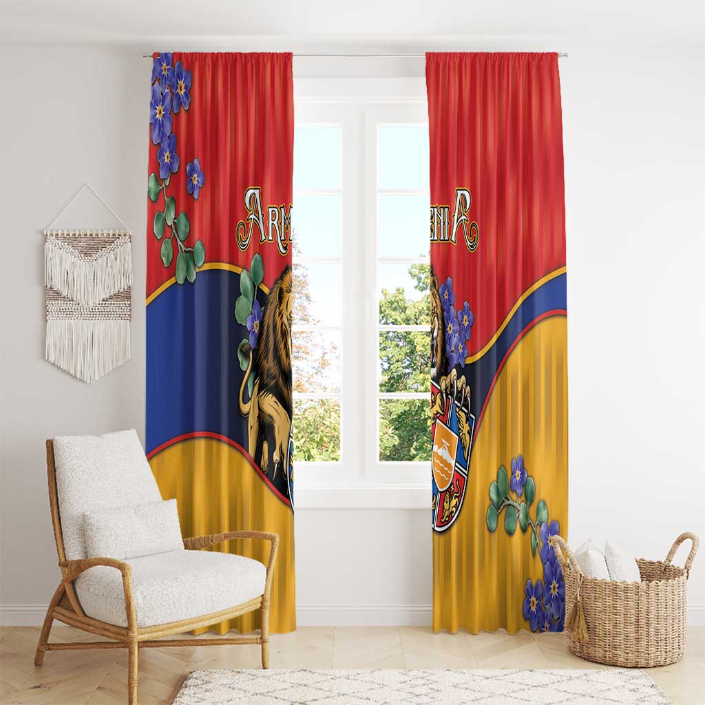 Armenia Window Curtain Lion As National Symbol - Wonder Print Shop
