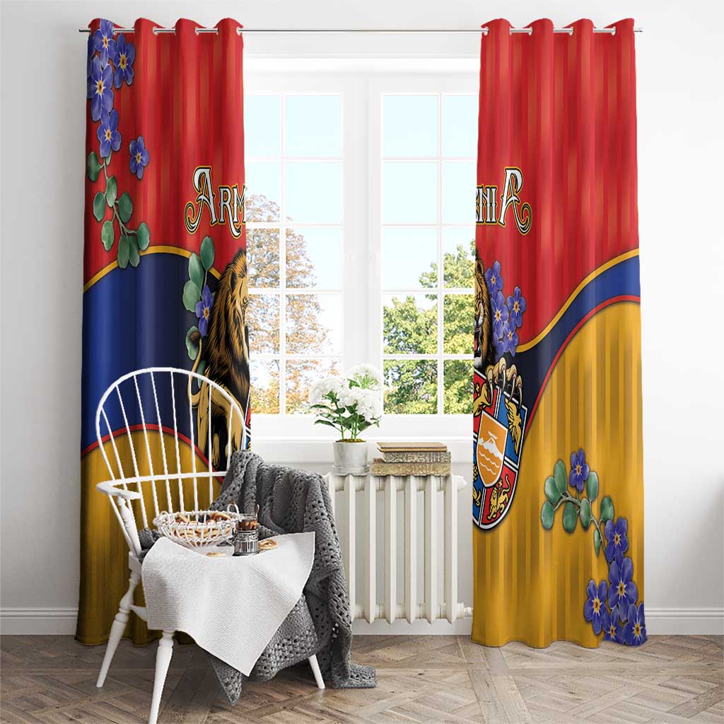 Armenia Window Curtain Lion As National Symbol - Wonder Print Shop