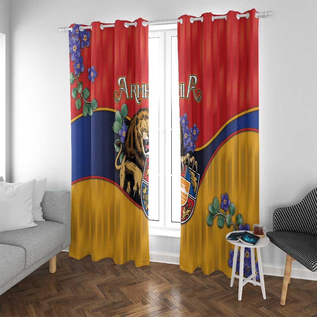 Armenia Window Curtain Lion As National Symbol - Wonder Print Shop