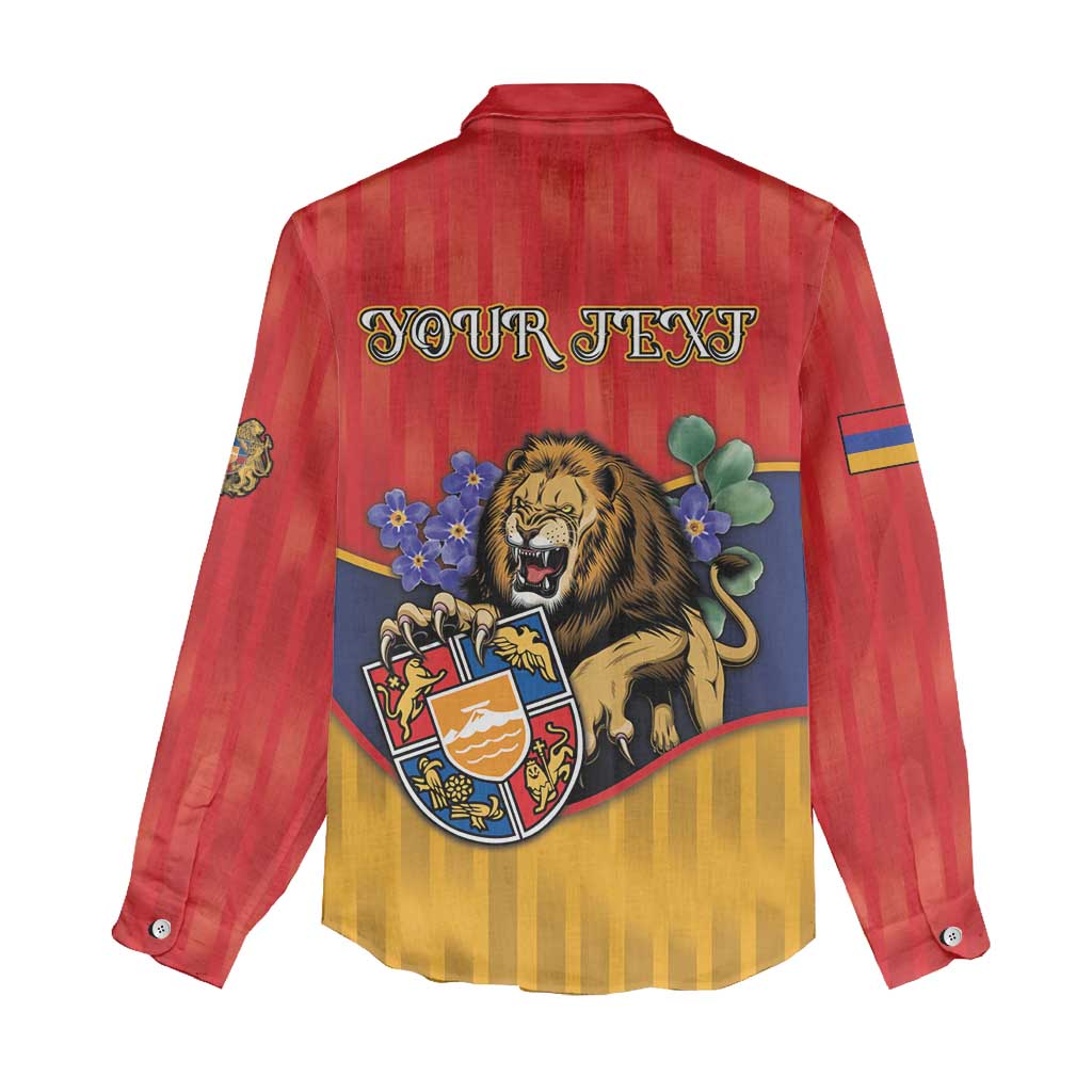 Personalized Armenia Women Casual Shirt Lion As National Symbol - Wonder Print Shop