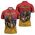 Personalized Armenia Zipper Polo Shirt Lion As National Symbol - Wonder Print Shop
