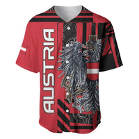 Personalized Austria Baseball Jersey Black Eagle Badge With Patterns - Wonder Print Shop