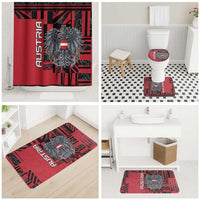 Austria Bathroom Set Black Eagle Badge With Patterns - Wonder Print Shop
