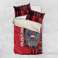 Austria Bedding Set Black Eagle Badge With Patterns - Wonder Print Shop
