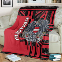 Austria Blanket Black Eagle Badge With Patterns - Wonder Print Shop