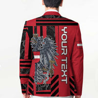 Personalized Austria Blazer Black Eagle Badge With Patterns - Wonder Print Shop