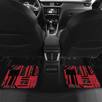 Austria Car Mats Black Eagle Badge With Patterns - Wonder Print Shop