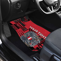 Austria Car Mats Black Eagle Badge With Patterns - Wonder Print Shop