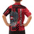 Personalized Austria Family Matching Puletasi and Hawaiian Shirt Black Eagle Badge With Patterns - Wonder Print Shop