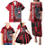 Personalized Austria Family Matching Puletasi and Hawaiian Shirt Black Eagle Badge With Patterns - Wonder Print Shop
