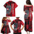 Personalized Austria Family Matching Puletasi and Hawaiian Shirt Black Eagle Badge With Patterns - Wonder Print Shop