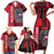Personalized Austria Family Matching Short Sleeve Bodycon Dress and Hawaiian Shirt Black Eagle Badge With Patterns - Wonder Print Shop