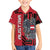 Personalized Austria Family Matching Short Sleeve Bodycon Dress and Hawaiian Shirt Black Eagle Badge With Patterns - Wonder Print Shop