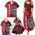 Personalized Austria Family Matching Summer Maxi Dress and Hawaiian Shirt Black Eagle Badge With Patterns - Wonder Print Shop