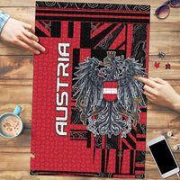 Austria Puzzle Black Eagle Badge With Patterns - Wonder Print Shop