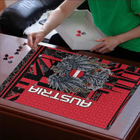 Austria Puzzle Black Eagle Badge With Patterns - Wonder Print Shop
