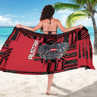 Austria Sarong Black Eagle Badge With Patterns - Wonder Print Shop