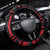 Austria Steering Wheel Cover Black Eagle Badge With Patterns - Wonder Print Shop