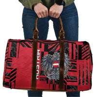 Austria Travel Bag Black Eagle Badge With Patterns - Wonder Print Shop