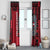 Austria Window Curtain Black Eagle Badge With Patterns - Wonder Print Shop
