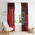 Austria Window Curtain Black Eagle Badge With Patterns - Wonder Print Shop