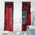 Austria Window Curtain Black Eagle Badge With Patterns - Wonder Print Shop
