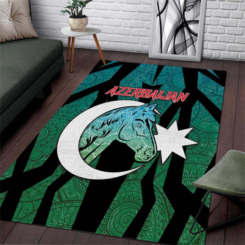 Azerbaijan Area Rug Karabakh Horse Tattoo - Wonder Print Shop