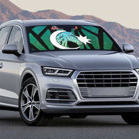 Azerbaijan Auto Sun Shade Karabakh Horse Tattoo - Wonder Print Shop