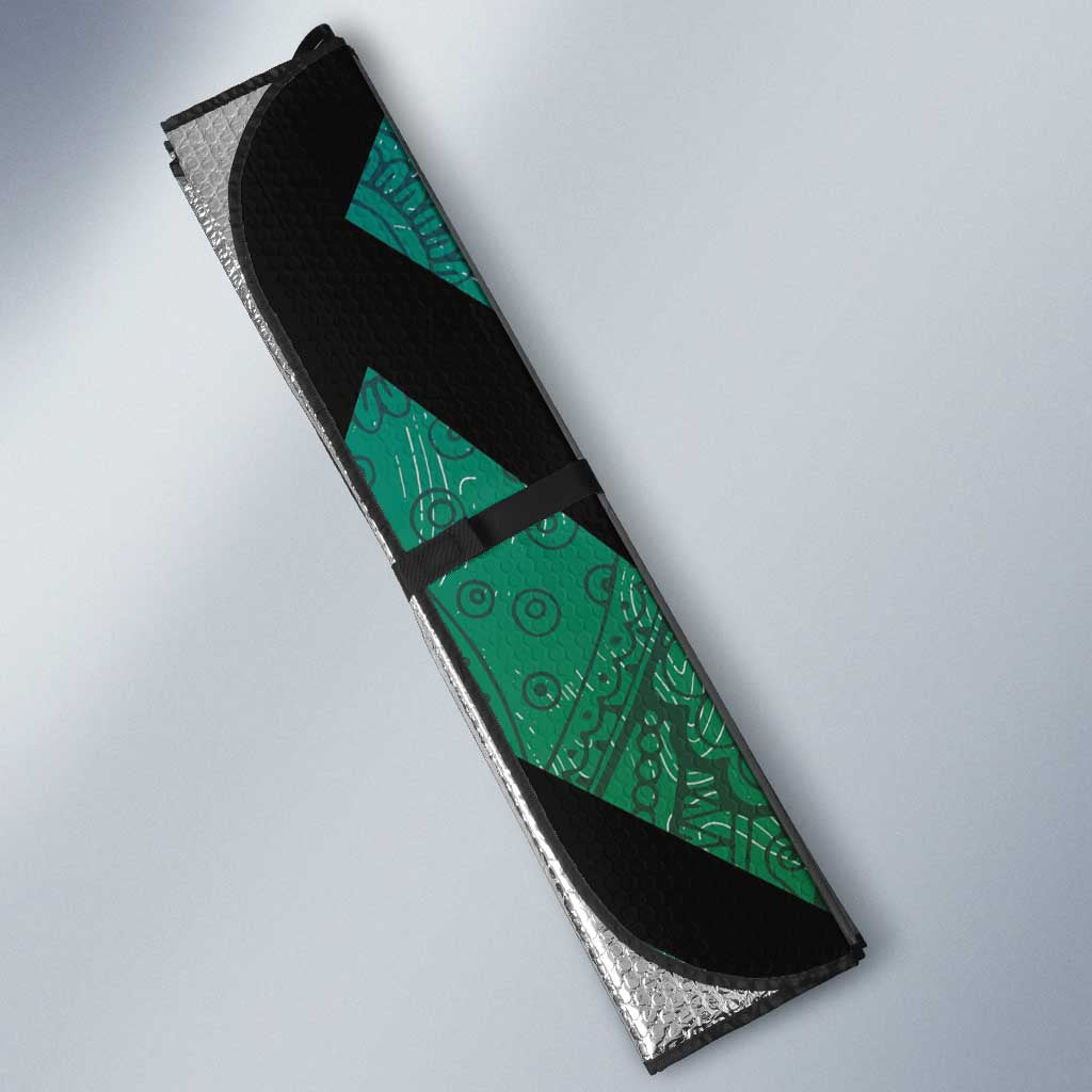 Azerbaijan Auto Sun Shade Karabakh Horse Tattoo - Wonder Print Shop