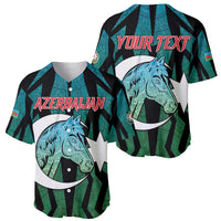 Personalized Azerbaijan Baseball Jersey Karabakh Horse Tattoo - Wonder Print Shop