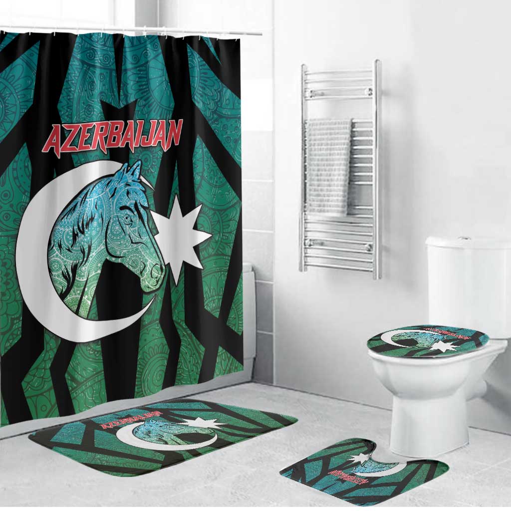 Azerbaijan Bathroom Set Karabakh Horse Tattoo - Wonder Print Shop