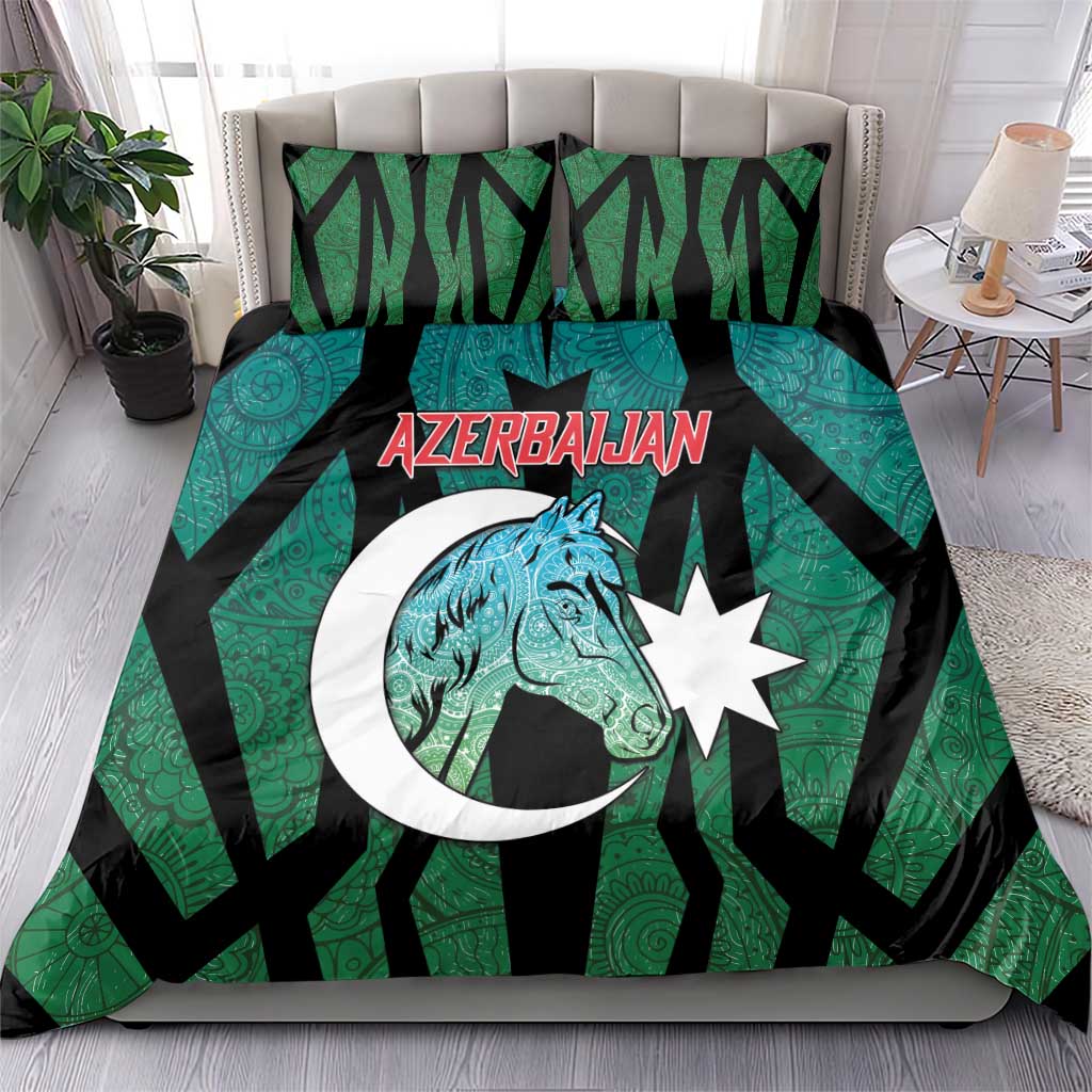 Azerbaijan Bedding Set Karabakh Horse Tattoo - Wonder Print Shop