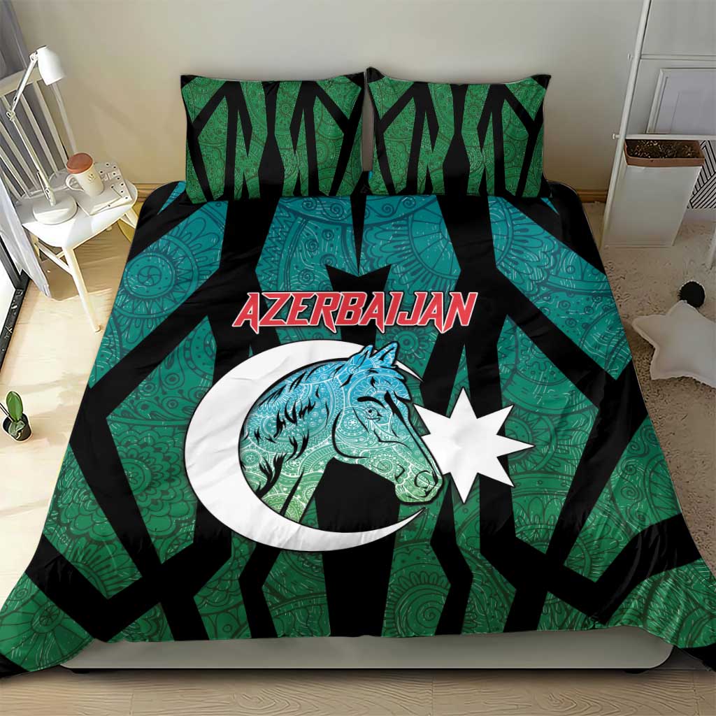 Azerbaijan Bedding Set Karabakh Horse Tattoo - Wonder Print Shop